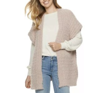 LC Lauren Conrad Womens Cozy Knit Kimona Ruana